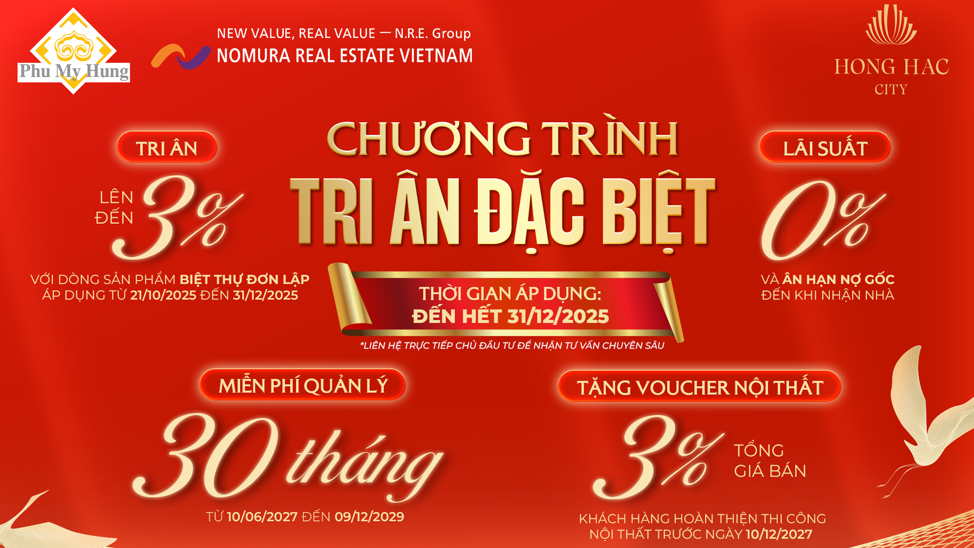 Chương trình tri ân cho khách hàng mua Hồng Hạc City – Phân khu Hồng Phát